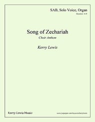 Song of Zechariah SAB choral sheet music cover Thumbnail